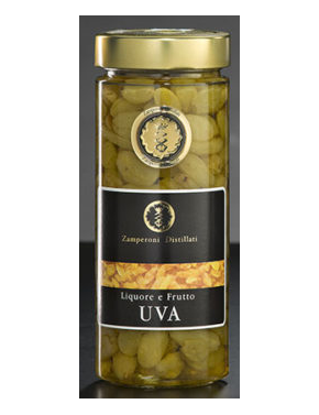 Vaso di uva al liquore